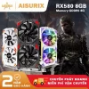AISURIX Card màn hình VGA RX 580 8GB 100% New AMD GDDR5 PC Gaming Black Myth Wukong