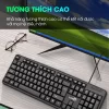 Bàn phím máy tính giá rẻ SIDOTECH KM10 có dây full size 104 key gõ phím nhanh chống nước tốt giả cơ gaming văn phòng